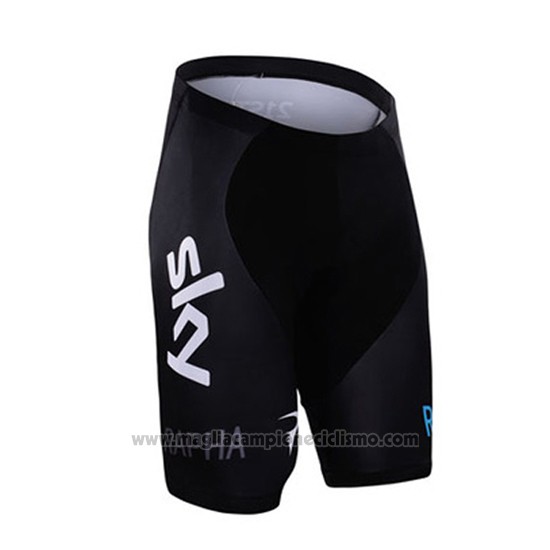 2016 Abbigliamento Ciclismo Sky Bianco e Nero Manica Corta e Salopette